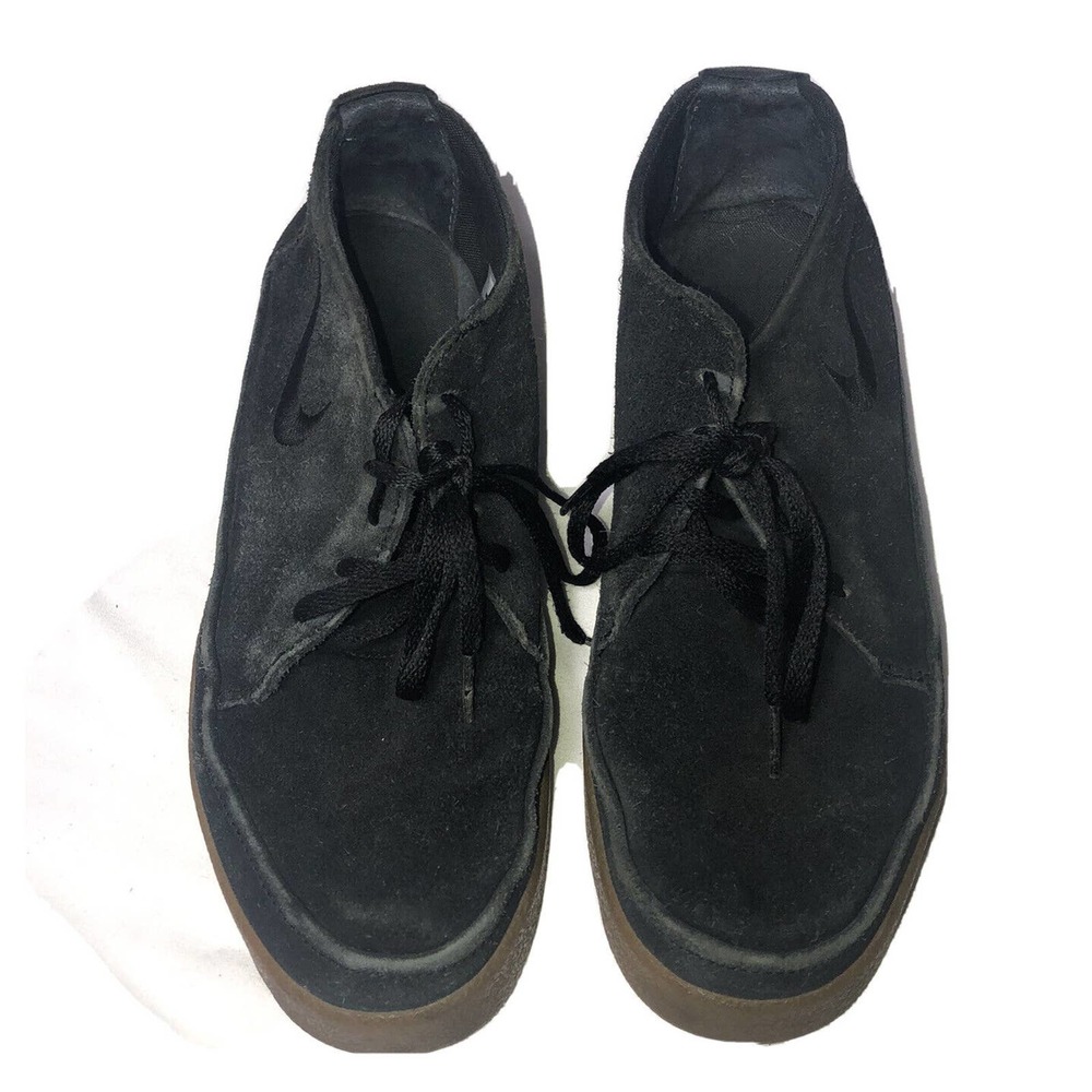 Nike SB 6.0 Rizal Black Low Suede Gum Sole Skateboard‎ Sneakers Size 10